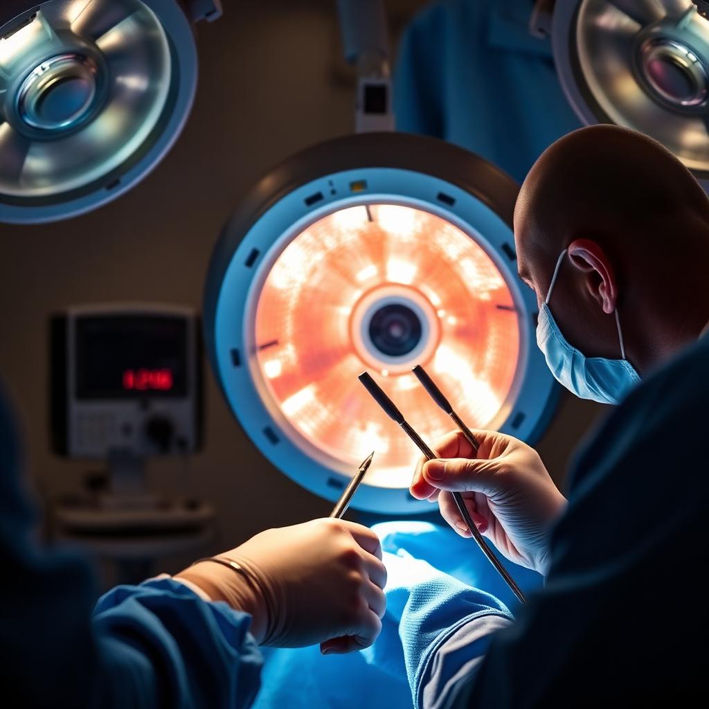 Cirurgia videolaparoscópica em centro cirúrgico